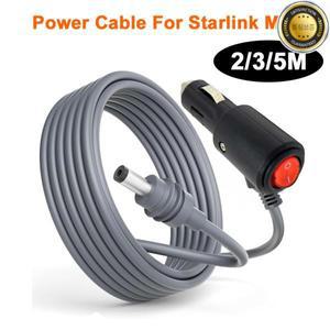 스타링크 미니용 DC 12-24V 전원 케이블 18AWG 차량용 충전 케이블(LED 표시등 스위치 포함) 서지 방지 전