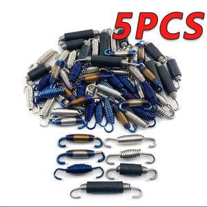 바이크 오토바이 배기 스프링 스테인레스 스틸 범용 프론트 센터 연결 파이프 회전식 금속 용수스틸 키트 5