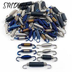 바이크 오토바이 배기 파이프 범용 스프링 304 스테인레스 스틸 후크 1 개 SC 공기 액세서리