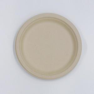 펄프 원형 접시 9인치(크라프트) 500개 BOX