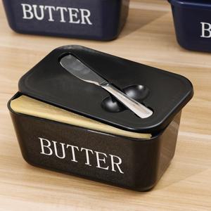 스테인리스 스틸 칼이 포함된 버터 용기 박스 레스토랑 밀폐 보관 냉장고 치즈 주방 식기