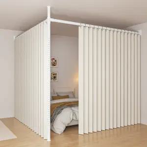 방수 무타공 커텐 행거형 롱바 커튼 현관 가림막 파티션