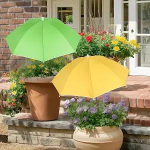 야외 식물을 위한 우산 화분용 그늘막 및 정원 침대 불타는 태양으로부터 보호하기 제공하기