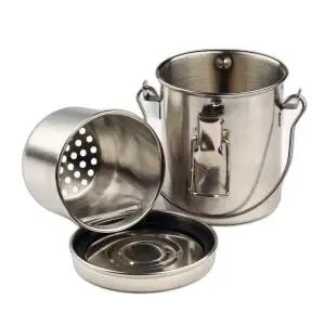 유화붓 세척통 화방 수채화 스틸통 스테인레스 소형 포트 유화페인팅