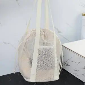 ( )메쉬 목욕 가방 블랙 대형 수영장 사우나 헬스장 넉넉한 수납 가방 소품