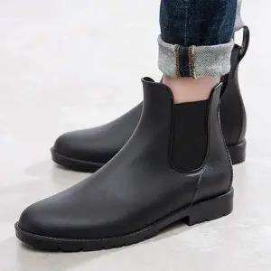 남녀공용 첼시부츠 방수 작업화 레인부츠 겨울용추가