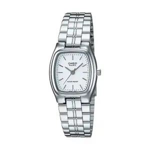 카시오 LTP-1169D-7A 스퀘어 아날로그 여성 메탈 시계