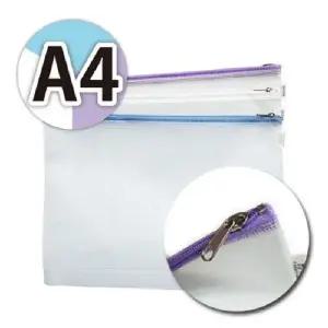 여행파우치 문구수납 웹케이스 A4 255x350x25mm (색상랜덤)