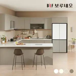 보루네오 나비드 주방 싱크대 시공 ㄷ자 7.8m 아일랜드형 E0 PET