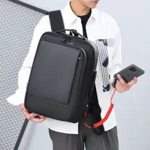 출장백팩 남성 슬림 지퍼 출장 백팩 1P 노트북 여행 수납 가방 남자직장인가방