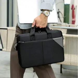 [RIZPICK]남성 토트백 숄더 브리프케이스 블랙 가방 데일리 서류 사무용