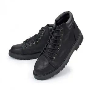 [RIZPICK]남성 레이스업 워커 가죽 부츠 데일리 캐주얼 신발