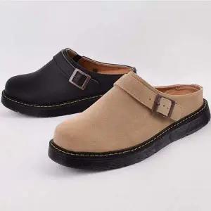 [RIZPICK]남성 버클 뮬 블로퍼 데일리 슬리퍼 편한 로퍼 슈즈