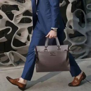 [RIZPICK]데일리 소가죽 서류 가방 남성 사무용 토트백 핸드백 크로스백