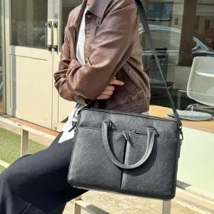 [RIZPICK]가죽 서류가방 15인치 수납 브리프케이스 오피스 가방