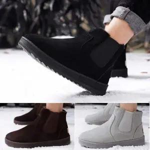 [RIZPICK]남성 털안감 워커 방한부츠 남자 겨울 신발 방수 방한화 ZG3003