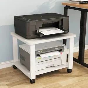 이동식 프린터 철제 사무실 수납 테이블 받침대 정리