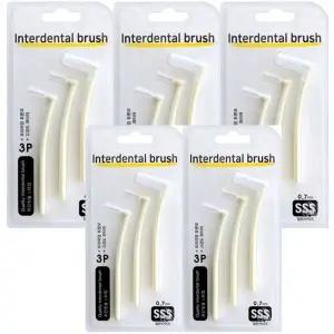 덴탈 L형 치간칫솔 SSS 15P 치간치솔 치간솔