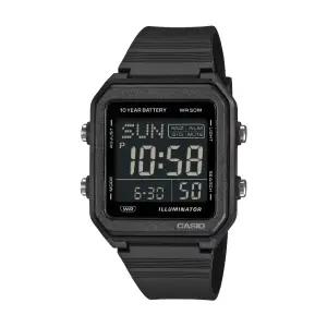 백화점AS 카시오 전자 우레탄 알람 시계 스포츠 군대 월드타임 W-221H-1BV