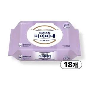 크리넥스 마이비데 센서티브케어 캡형 40매 X 18팩
