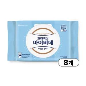 크리넥스 마이비데 클린케어 화장실용 물티슈 캡형 80매 X 8팩