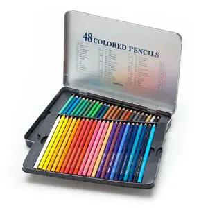 문화 XX18YK83 색연필 48색 틴케이스