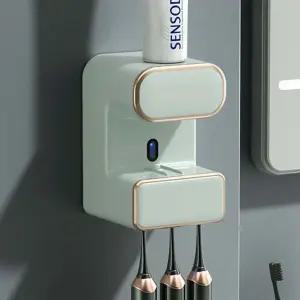 PrimeBulk 치약 디스펜서 겸 칫솔살균기 민트