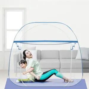 [콩심팥심]원터치 모기장 접이식 텐트형 방충망 패밀리 거실