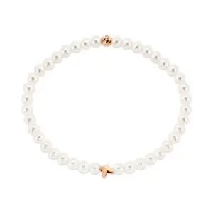 [비앤비골드] 14K 골드 나비 컷팅볼 스왈진주 팔찌 SNB41105