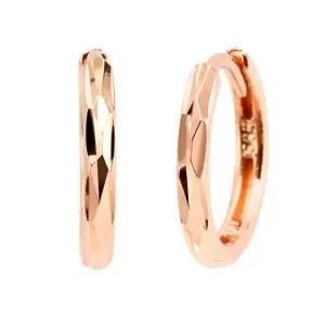 [비앤비골드] 14K 9mm 사선컷팅 원터치 링귀걸이 한쌍 PNE25225