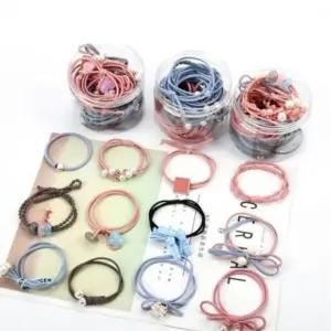 대용량 짱짱한 머리끈 당고 고무줄 리본 진주 헤어끈 대용량 짱짱한 머리끈