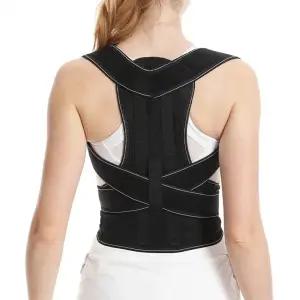 [싸더라] 어깨 허리 자세교정기 등허리 척추고정 바른자세 밴드 통기성 좋은 자세교정밴드