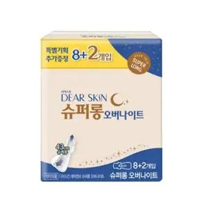 [디어스킨] 깨끗한나라 디어스킨 슈퍼롱 오버나이트 10P