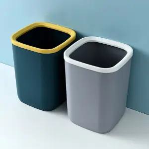 10리터 인테리어 오픈 쓰레기통 화장실 사각 휴지통/싱크대/씽크대/사무실/분리/수거/주방/플라스틱/욕실