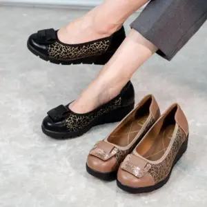 [옷자락]여자 데일리 오피스룩 편안한 웨지 단화