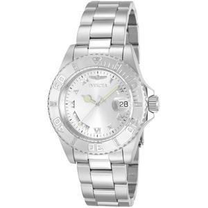 여성 12819 프로 다이버 실버 다이얼 다이아몬드 악센트 시계