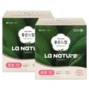 [라네이처] 좋은느낌 라네이처 울트라 슬림 날개 중형 12Px2팩