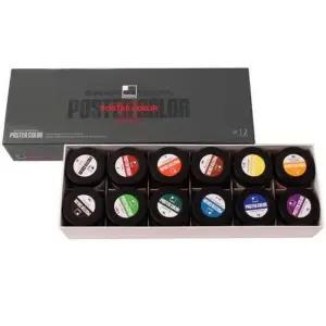 신한)전문가용 WN80GI66 포스터컬러 세트(12색/40ml)