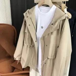 스트레인지 여자 집업 루즈핏 숏코트 데일리룩 키작 점퍼 봄가을 후드 트렌치 잠바 노바디 야구 항공 KUK1