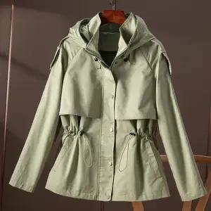 스트레인지 여친 캐주얼 봄가을 점퍼 잠바 집업 후드 항공 데일리룩 큰 키작 숏트렌치코트 야구 KUK1