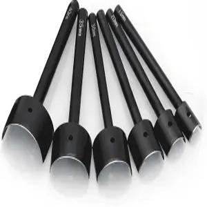 스트랩 벨트 지갑 및 가방 끝 DIY 제작을 위한 6개 가죽 공예 도구 반원형 커터 펀치