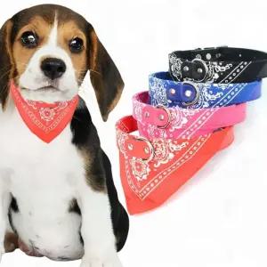 애견스카프 강아지 고양이 삼각 귀여운 반다나 애견 스카프 면 산책 목걸이