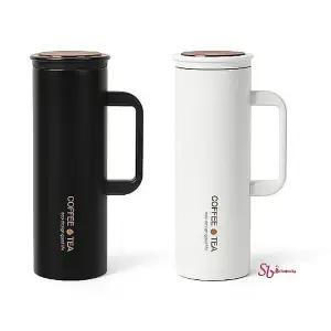 스텐텀블러 손잡이 대용량텀블러 450ml 보냉 보온 벤티 대형 보틀 워터 차량용 여름 진공 휴대용 머그uvw21