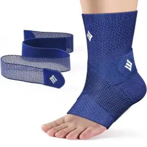 여성 및 남성용 NEENCA 발목 보호대 압박 랩이 있는 지지대 삔 발목을 위한 슬리브 뒤꿈치 박차