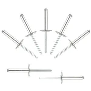 올클린 (80개) 3/16 * 1인치 대형 플랜지 개방형 끝 알루미늄 블라인드 리벳 4.8 25 팝