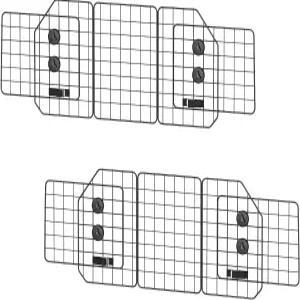 SUV용 OUSHENG 2 팩 도그 배리어 화물 차량 밴 안전 여행에 필수적인 조정 가능한 대형 분할기 유니버설 핏