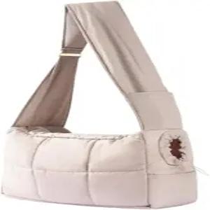 주머니가 있는 HEVOY 미니 강아지 지갑 캐리어 안전한 하네스 클립이 따뜻하고 귀여운 반려동물 가방