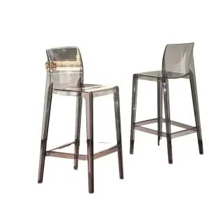 투명 홈바 의자 바텐 하이 주방 아크릴 리프팅 체어 카페