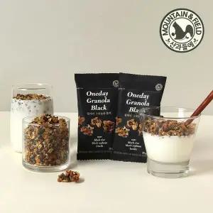 [산과들에] 검은콩 원데이그래놀라블랙 100봉 (식사대용 귀리시리얼)..[35779603]