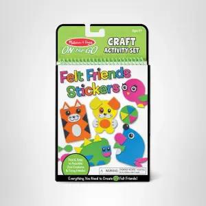 멜리사 앤 더그 온 더 고 펠트 프렌즈 공예 활동 세트 188개의 스티커 - FSC 인증